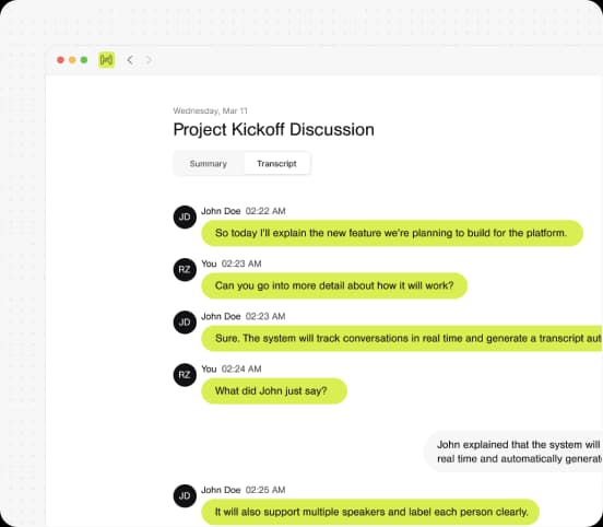 Listens, Transcribes & Understands